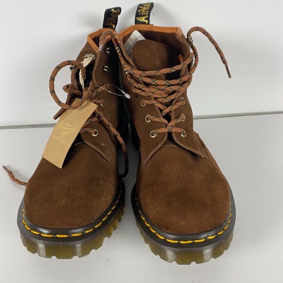 Dr. Martens Repello Calf Suede Boots Men's Size 13 Brown Tan NIB NEW - Picture 4 of 13